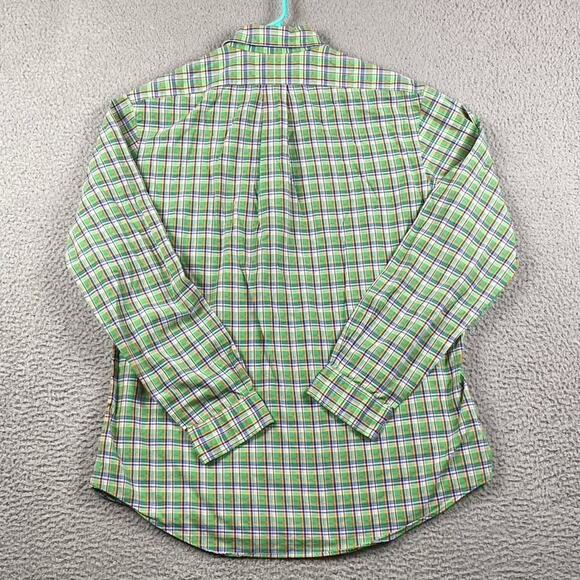 Ralph Lauren Classic Fit Button Down Shirt Men's Large Green Plaid Preppy Causal - Picture 11 of 11